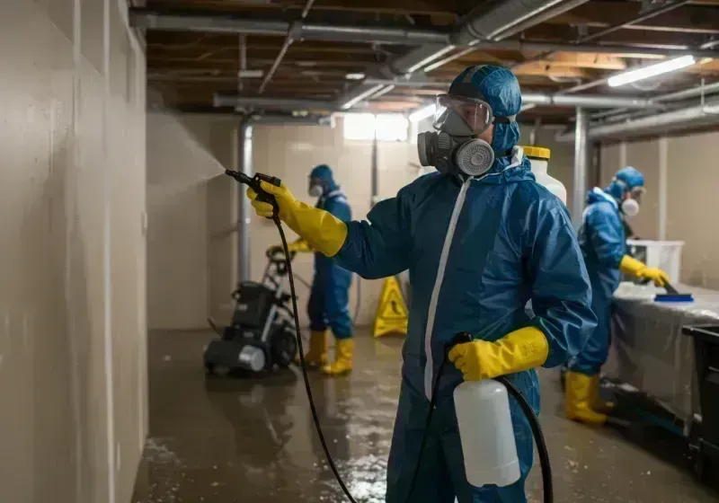 Basement Sanitization and Antimicrobial Treatment process in Braddock Heights, MD